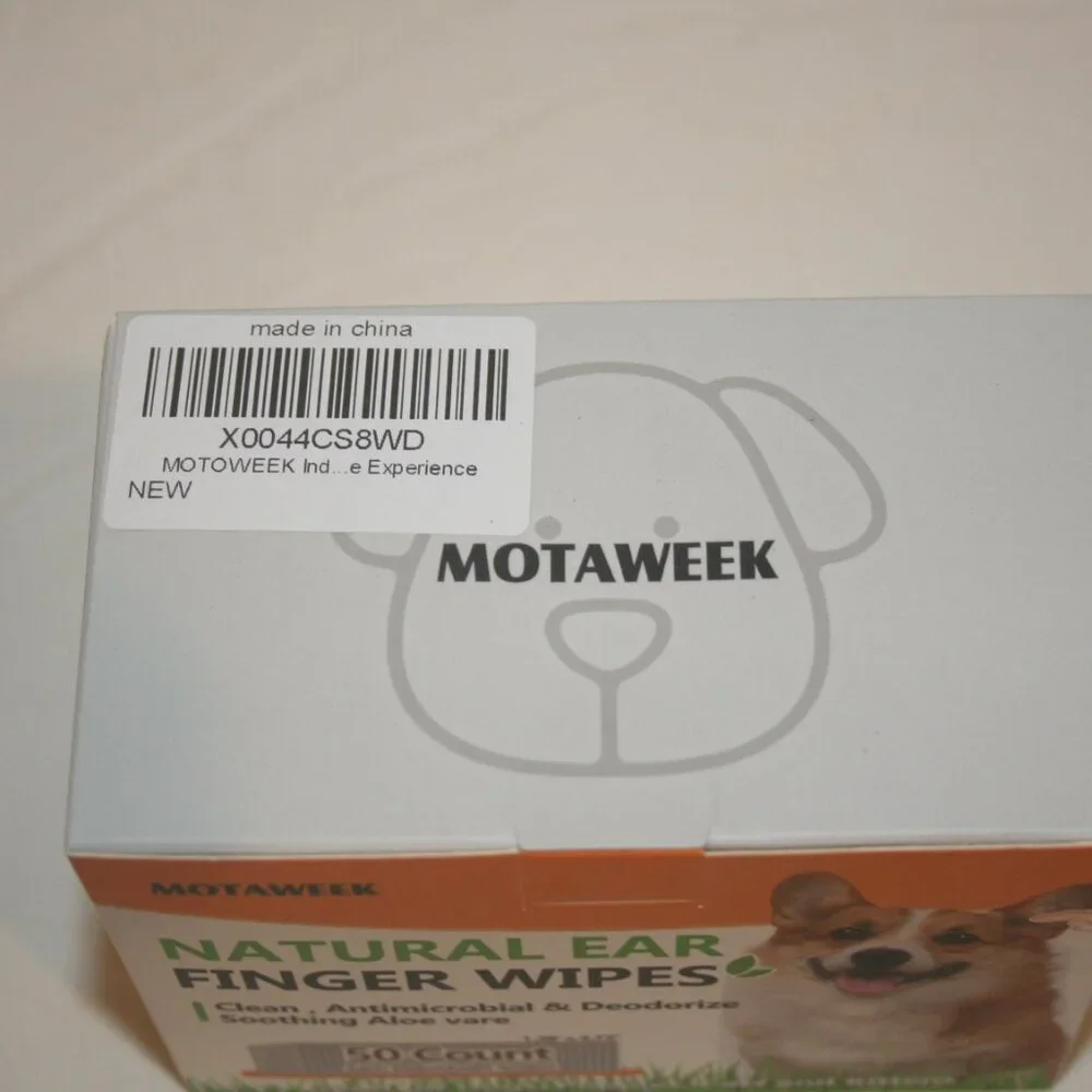 Motaweek Dog & Cat Finger Ear Cleaning Wipes 50 Pk 1.28